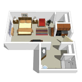 Oak floor plan